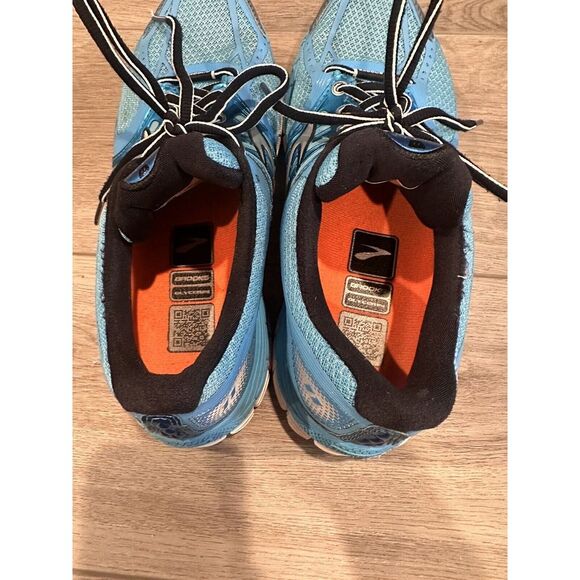 BROOKS Glycerin 11 running shoes Womens size 8.5 BLUE silver white - Picture 8 of 11